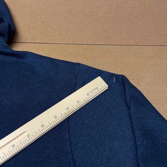 Avirex Hoodie Mens XL Blue Full Zip Graphic Eagle Rose Rhinestone Embellished - Picture 13 of 14